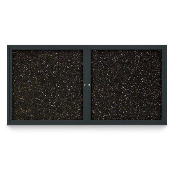 Sliding Door Indoor Enclosed Corkboard, 7